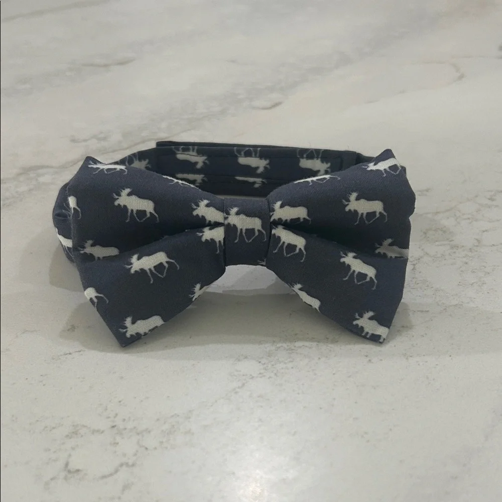 Charming Kids Bow Tie with Moose Design